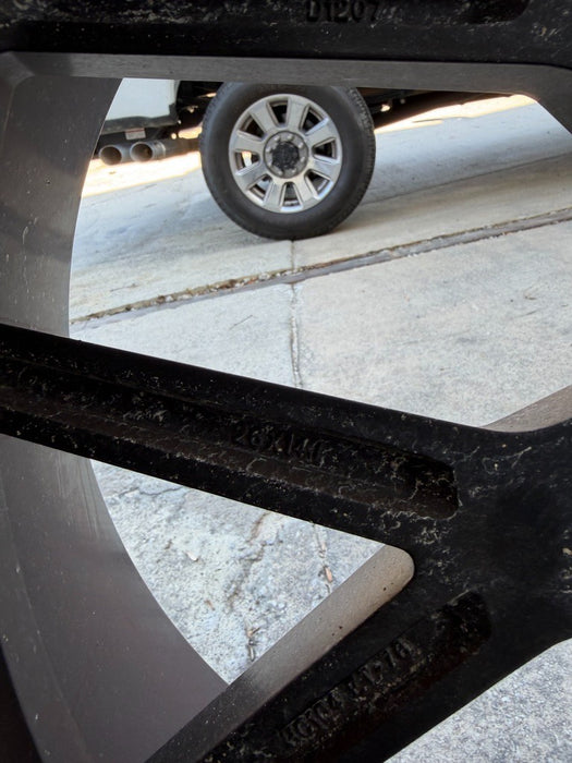 FORD F250 F350 8X170 HARDCORE HC104 BLACK MILLED 26X14 FURY 38X15.50R26 TIRES