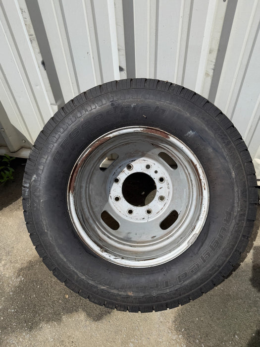 FORD F350 DRW DUALLY SPARE STEEL WHEEL RIM TIRE GOOD TREAD 17X6.5 LT245/75R17