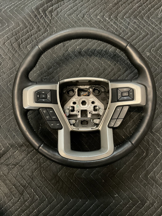 2017-2019 FORD F250 F350 F450 PLATINUM STEERING WHEEL OEM~COSMETIC DAMAGE~