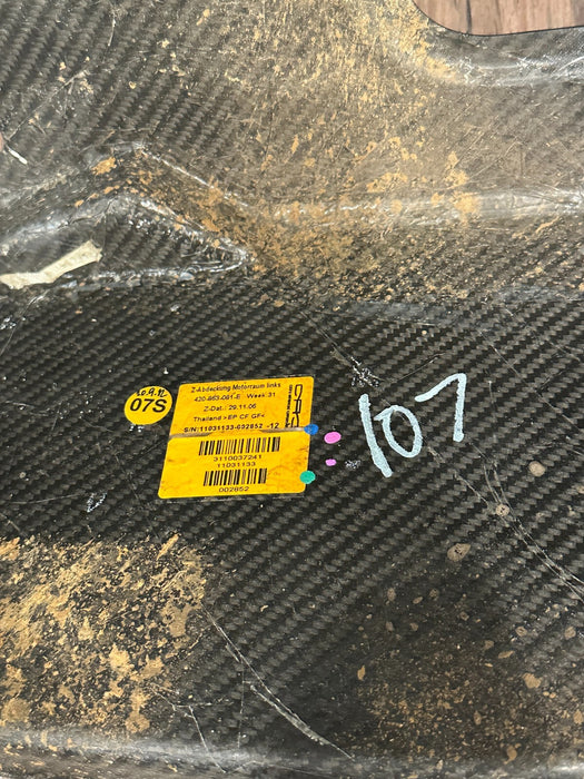 2014 AUDI R8 CARBON FIBER ENGINE BAY SET OEM (4 PC) INTAKE COVERS & SIDE PANELS