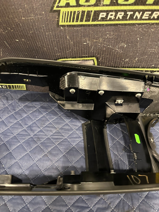 2014 AUDI R8 FRONT CENTER CONSOLE BASE OEM W/ CARBON FIBER TRIMS 423 863 241 D