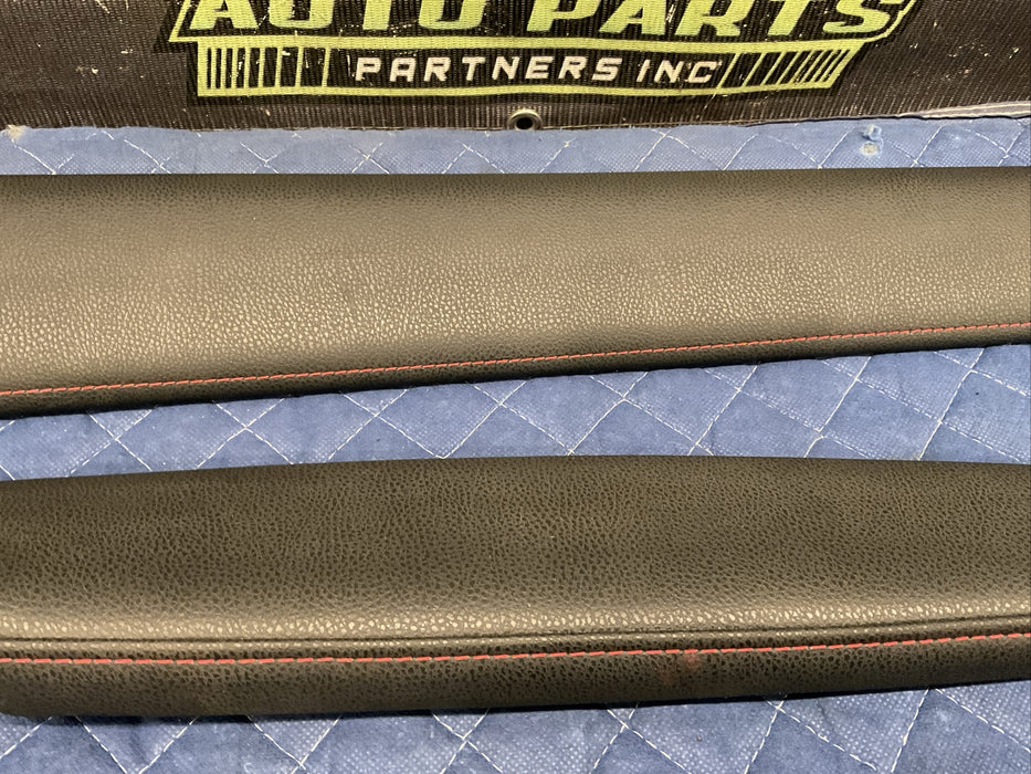 2013-2019 SUBARU BRZ OEM ARM RESTS RIGHT DOOR PANEL LEATHER RED STITCHING OEM
