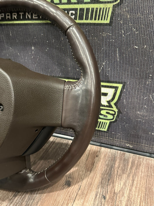 2017-19 FORD F250 F350 F450 LIMITED BROWN STEERING WHEEL ADATIVE & STEERING OEM