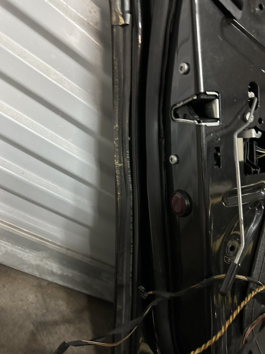 2011 BMW 550i F10 5 SERIES REAR LEFT DOOR GRAPHITE METALLIC (A90)~MINOR SCUFFS~