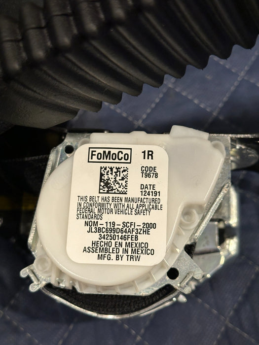 2019 FORD F150 3.5L RAPTOR FRONT PASSENGER RIGHT SEATBELT OEM
