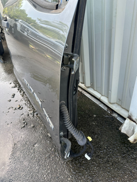 2016 Nissan Titan XD Crew Cab FRONT RIGHT DOOR SHELL GUN METALLIC (KAD) OEM