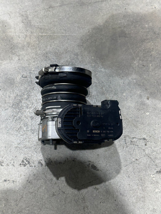 2014 PORSCHE 911 TURBO S THROTTLE VALVE BODY ASSEMBLY OEM 997.605.115.01
