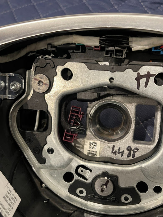 2017 MERCEDES-BENZ C63 AMG LEATHER ALCANTERA STEERING WHEEL W/ PADDLE SHIFTERS