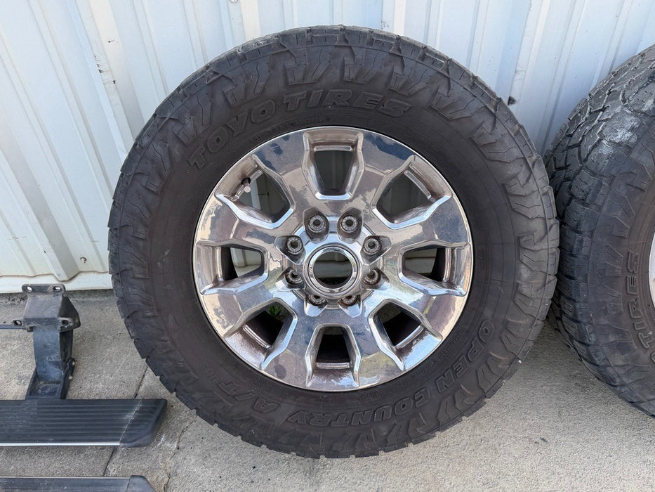 2017 FORD F250 KING RANCH WHEELS RIMS 35X11.50R20 TOYO OPEN COUNTRY A/T TIRES