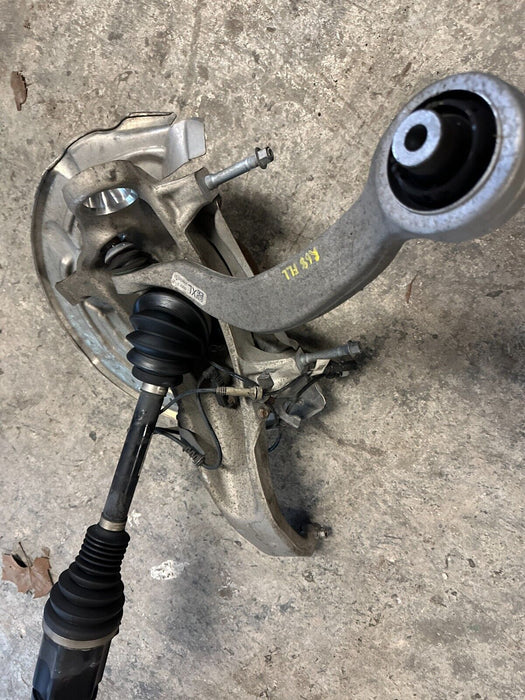 2020 BMW M8 F93 G16 OEM FRONT LEFT SPINDLE KNUCKLE SUSPENSION W/ AXLE SHAFT