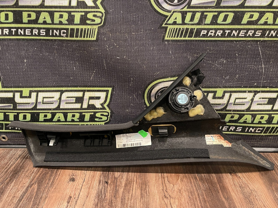 2012 AUDI R8 DRIVER LEFT WINDSHIELD TRIM A PILLAR W/ SPEAKER OEM 420 867 233