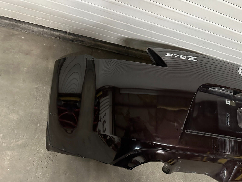 2010 NISSAN 370Z REAR BUMPER COVER BLACK CHERRY *NAG OEM ~MINOR WEAR/SCRATCHES~