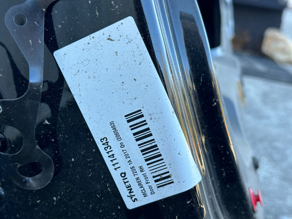2017 2018 2019 MCLAREN 720S DRIVER LEFT DOOR CARBON FIBER ROOF *DAMAGE TO DOOR*