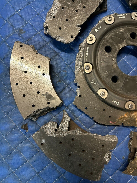 2017 2018 AUDI R8 CARBON CERAMIC ROTOR OEM GENUINE *DAMAGED*