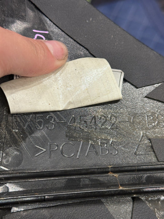 2015 JAGUAR F TYPE R RIGHT PASSENGER CENTER CONSOLE TRIM EX53 45422 CB8