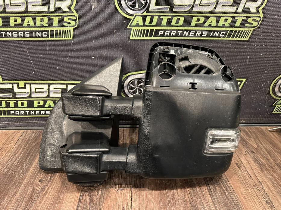 2017-19 FORD F250 F350 F450 LEFT TOW MIRROR W CAMERA OEM *BURN DAMAGE/SCUFFS*
