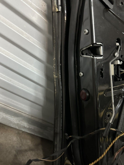 2011 BMW 550i F10 5 SERIES REAR LEFT DOOR GRAPHITE METALLIC (A90)~MINOR SCUFFS~