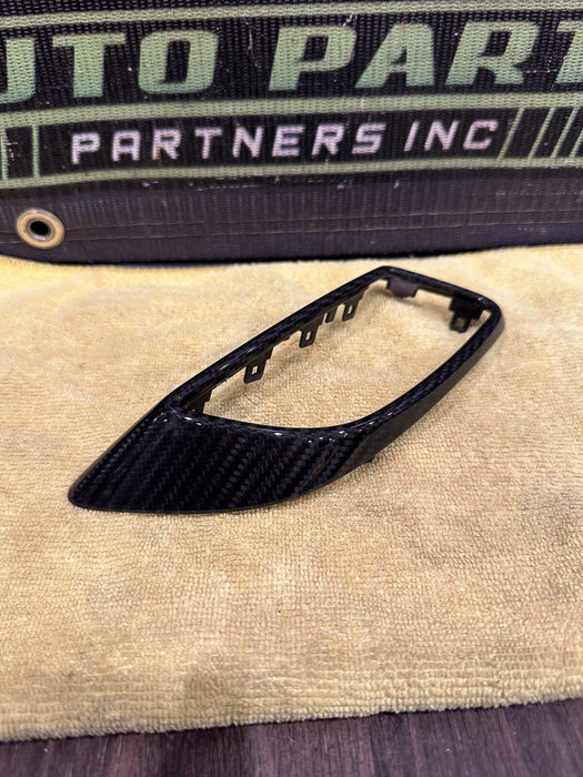 2021 AUDI R8 LEFT DOOR PANEL CARBON FIBER DOOR TRIMS OEM *PPF FLAWS/CF IS GOOD*