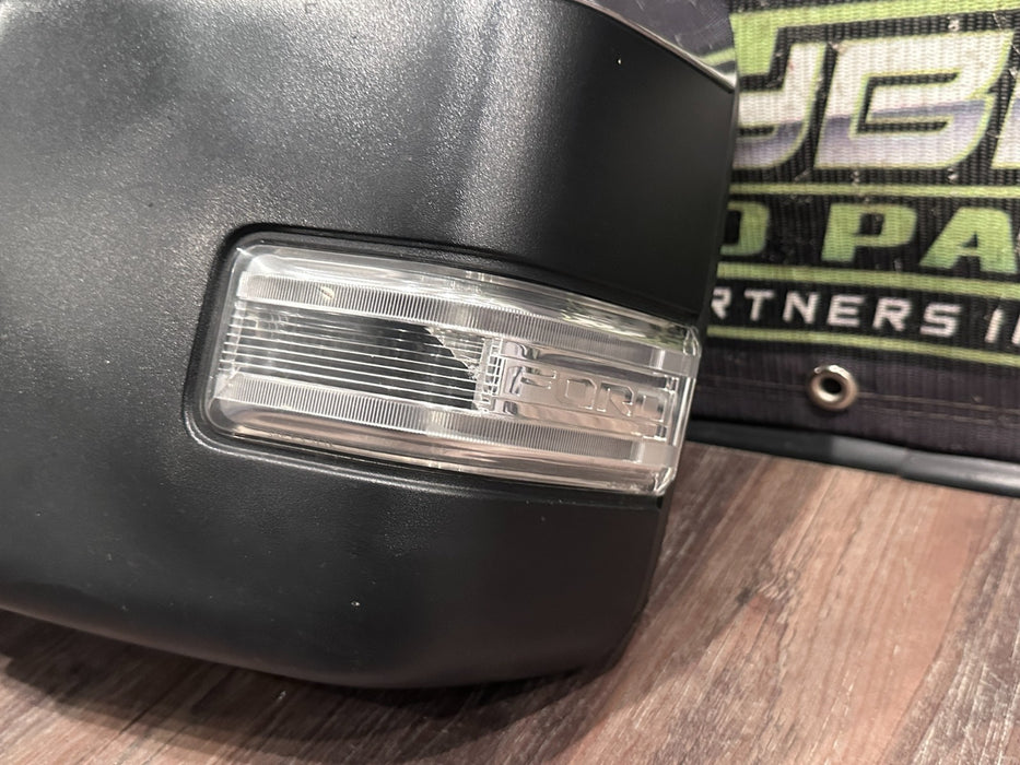 2017-2019 FORD F250 F350 F450 DRIVER LEFT CHROME CAP TOW MIRROR OEM *WEAR 12,14*