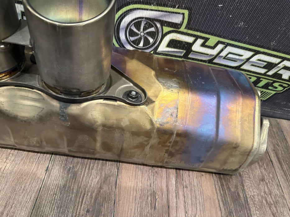 2017 2018 2019 PORSCHE 911 GT3 CENTER EXHAUST MUFFLER W/ TIPS OEM 991 111 027 90
