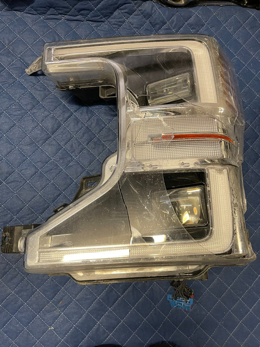 2020-2022 FORD F250 F350 F450 DRIVER LED HEADLIGHT W NO MODULE OEM *DAMAGED*