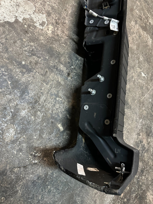 2017 FORD F250 AGATE BLACK REAR BUMPER W/ SENSOR HARNESS OEM ~COSMETIC FLAW~