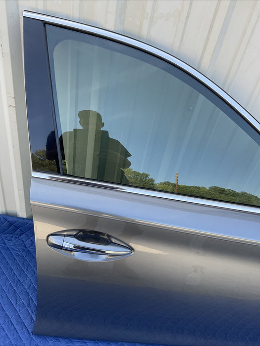 2014-2017 INFINITI Q50 RED SPORT FRONT PASSENGER RIGHT DOOR GREY METALLIC~DENT~