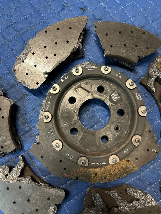 2017 2018 AUDI R8 CARBON CERAMIC ROTOR OEM GENUINE *DAMAGED*
