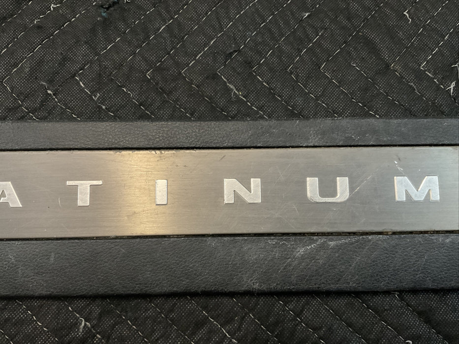 2017-2019 FORD F250 F350 PLATINUM FRONT RIGHT KICKPLATE TRIM OEM~SCRATCHES~