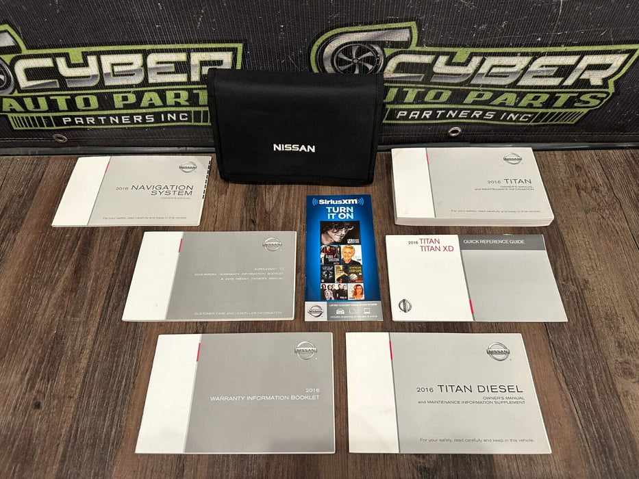 2016 NISSAN TITAN OWNERS MANUAL BOOKLET SET OEM