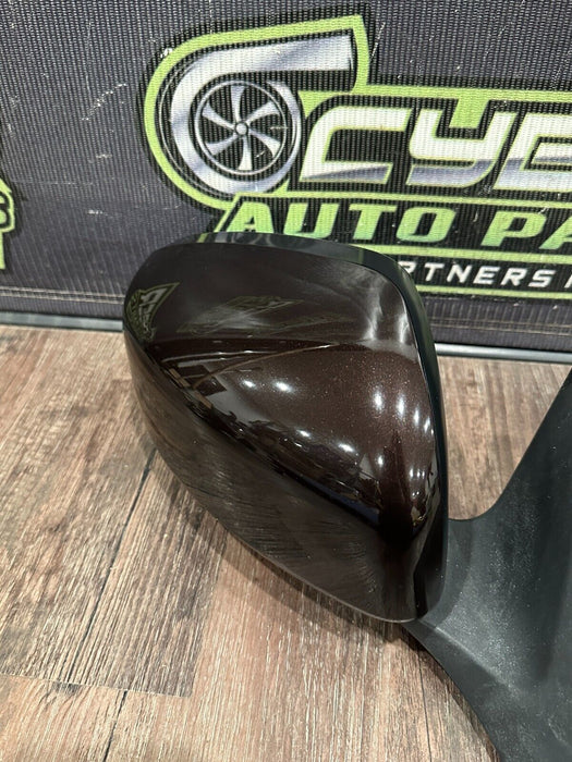 2010 NISSAN 370Z PASSENGER RIGHT DOOR MIRROR BLACK CHEERY (NAG) OEM