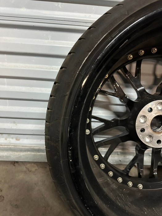 2021 AUDI R8 20X9 5X112 ANRKY FRONT WHEEL RIM TIRE GENUINE OEM ~MINOR BENT~