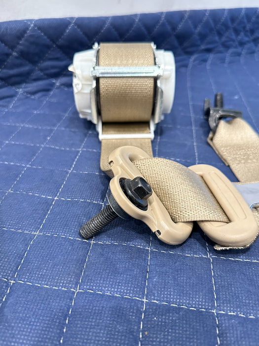 2017-2019 FORD F250 F350 LARIAT TAN REAR LEFT MIDDLE RIGHT SEATBELTS OEM