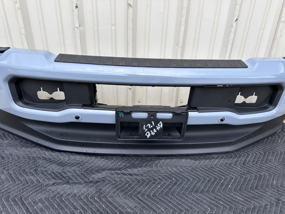 2023  2024 2025 FORD F450 FRONT BUMPER ASSEMBLY GLACIER GRAY~SCRATCHES~