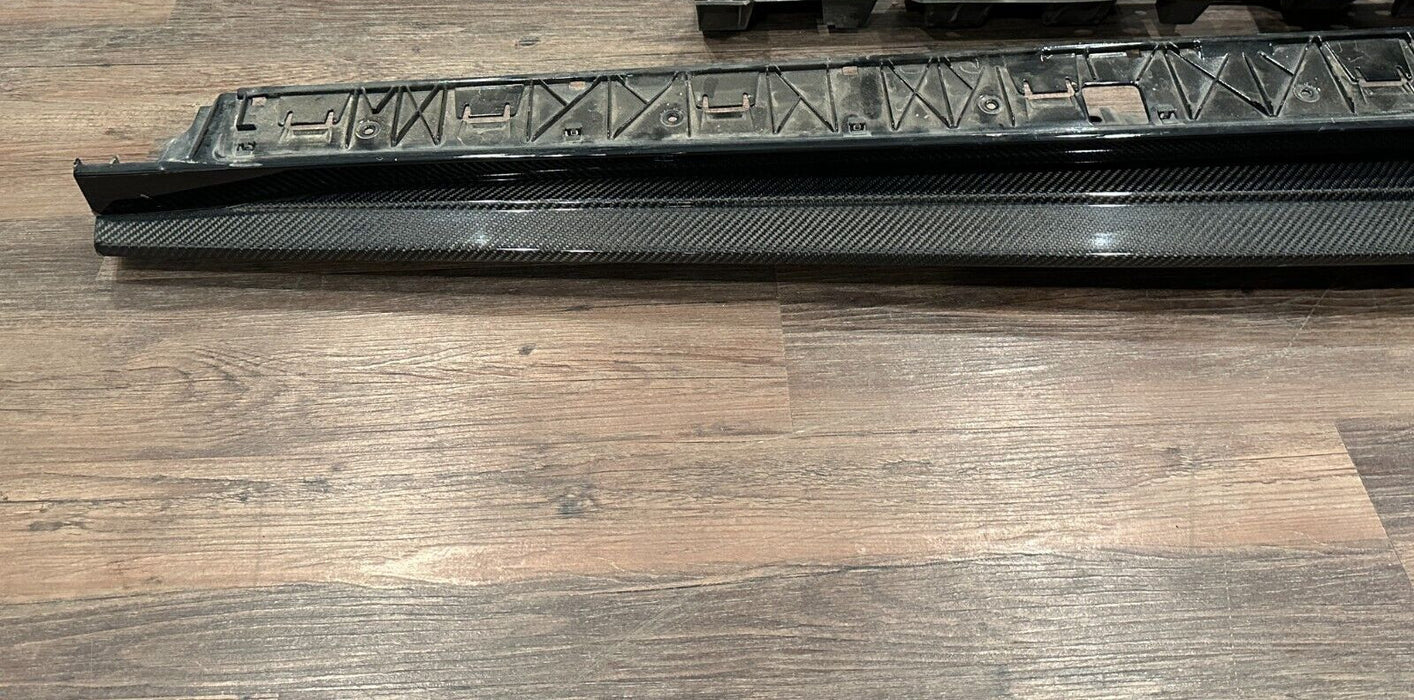 2021 AUDI R8 DRIVER LEFT CARBON FIBER SIDE SKIRT ONLY *DAMAGE/PPF FLAWS*