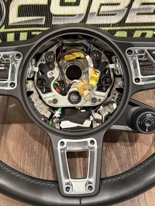 2014 PORSCHE 911 TURBO S 991.1 TO 991.2 CONVERSION BLACK STEERING WHEEL OEM
