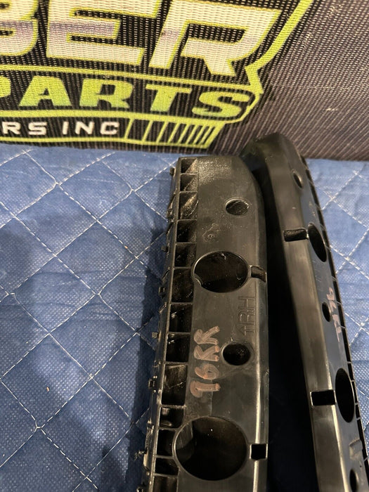 2010 NISSAN 370Z CONVERTIBLE REAR BUMPER RETAINER BRACKET PAIR LH RH OEM