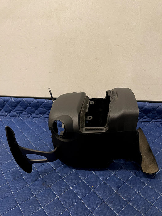2017 NISSAN 370Z NISMO STEERING COLUMN COVER GUN METAL GRAY PADDLE SHIFTERS OEM