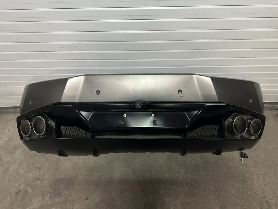 2015-2019 LAMBORGHINI HURACAN 610-4 COMPLETE REAR BUMPER GRIGIO TITANS (0131)