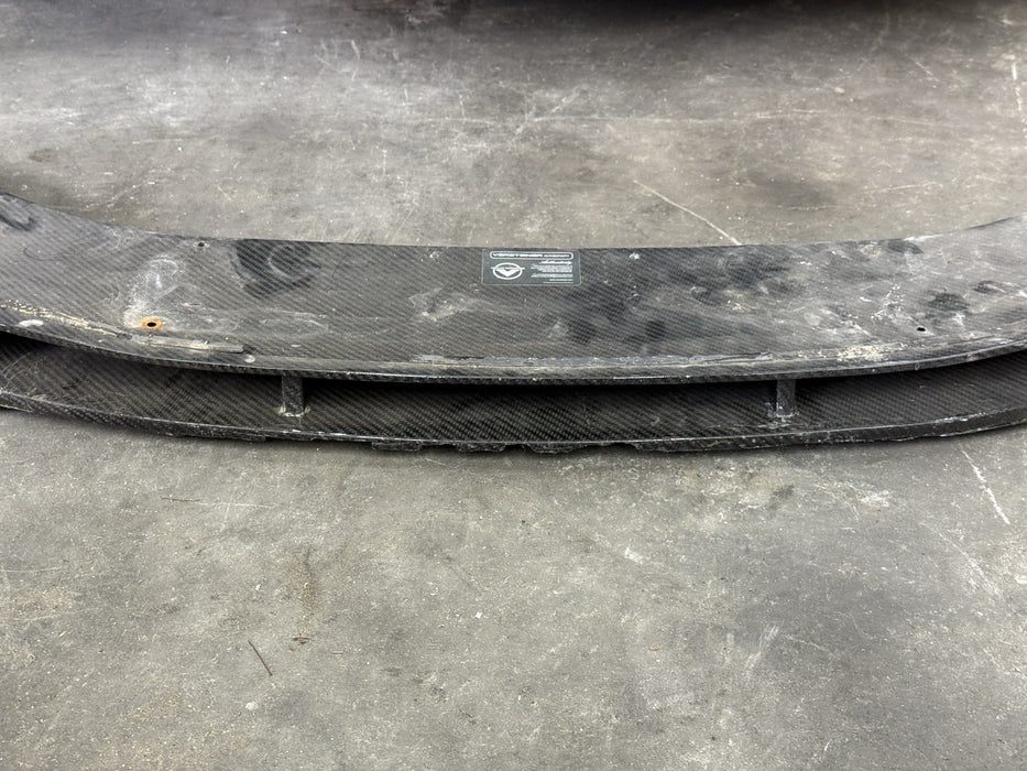 2015-2019 LAMBORGHINI HURACAN LP610 VORSTEINER Carbon FIBER LIP SPLITTER *DAMAGE