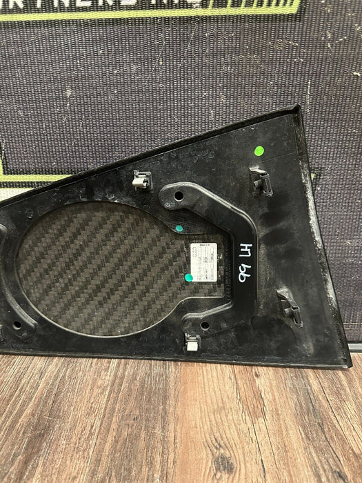2021 AUDI R8 UPPER DRIVER LEFT CARBON FIBER TRIM OEM *MINOR PPF FLAW*