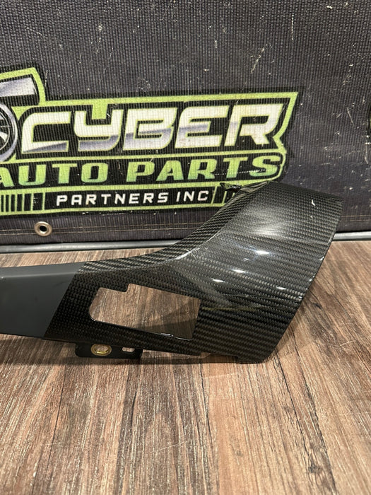 2021 AUDI R8 GAUGE CLUSTER LEFT RIGHT CARBON FIBER TRIM PAIR OEM *READ/SCUFFS*