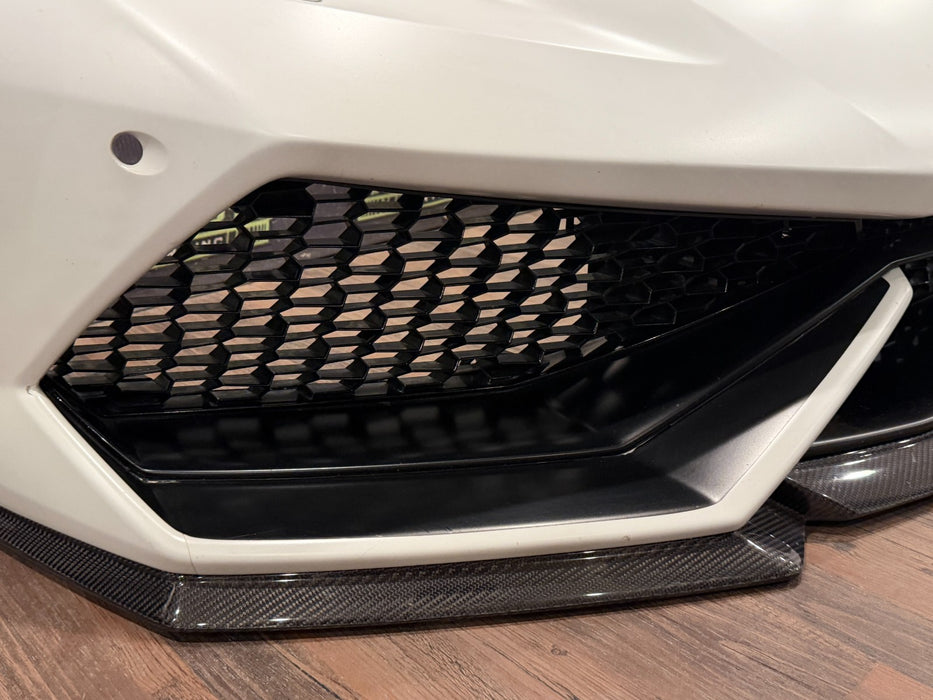 2019 LAMBORGHINI HURACAN 610 FRONT BUMPER OEM WHITE COMPLETE MINUS SENSORS