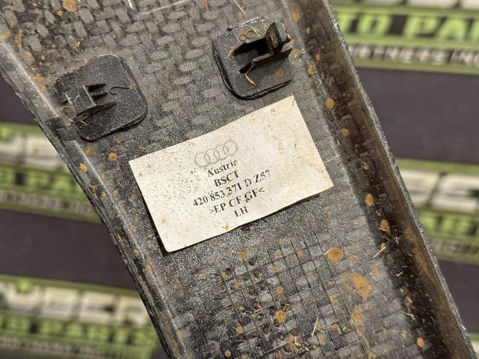 2014 AUDI R8 PLUS DOOR SILL CARBON FIBER KICK PLATES GENUINE OEM 420853372d