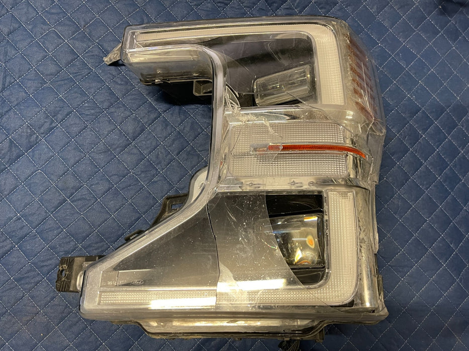 2020-2022 FORD F250 F350 F450 DRIVER LED HEADLIGHT W NO MODULE OEM *DAMAGED*