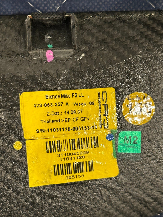 2014 AUDI R8 LEFT RIGHT CARBON FIBER CENTER CONSOLE COVER TRIM PANEL 423 863 337