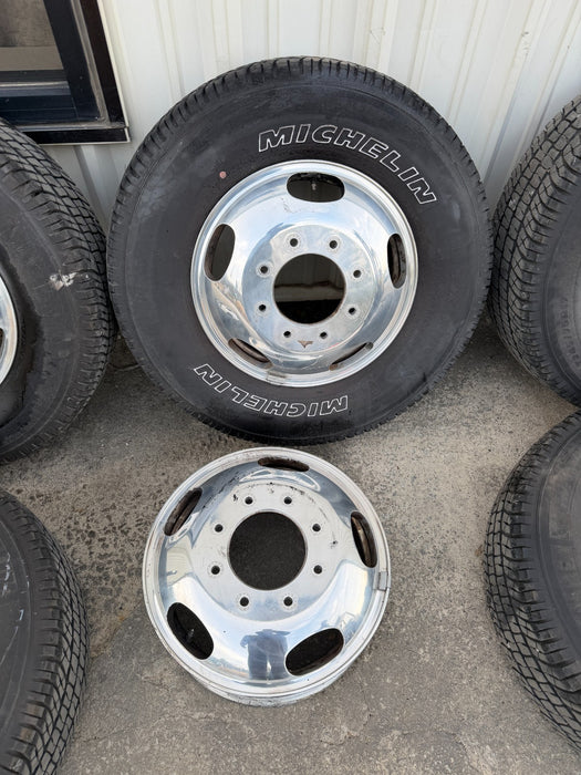 2017-2019 FORD F350 DRW DUALLY WHEELS RIMS TIRES ALUMINUM STEEL 8X200 OEM