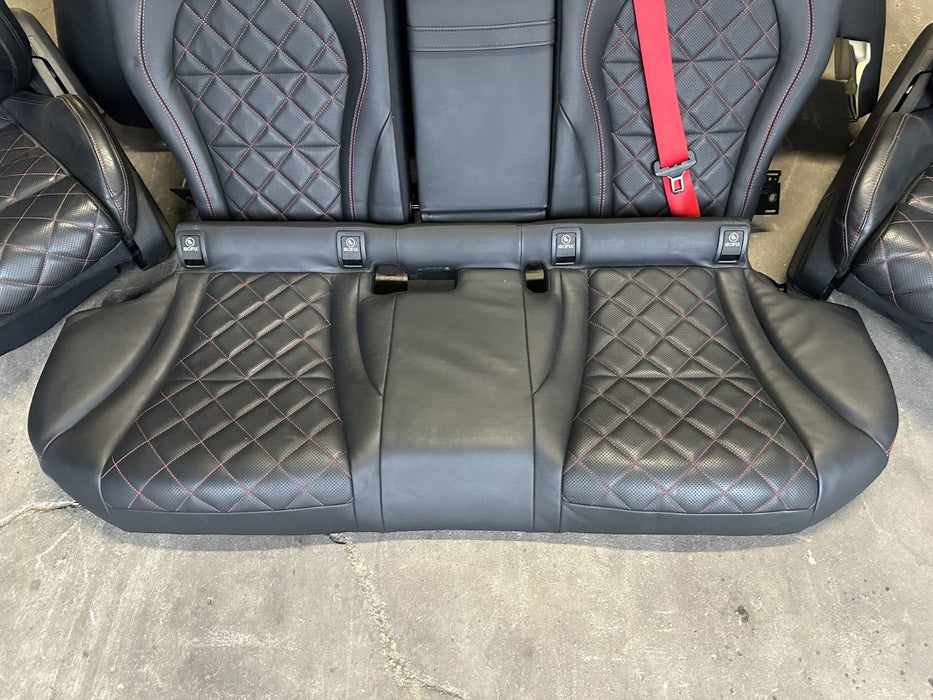 2015 MERCEDES C63S AMG EDITION 1 SEDAN W205 REAR SEATS DIAMOND STITCH OEM