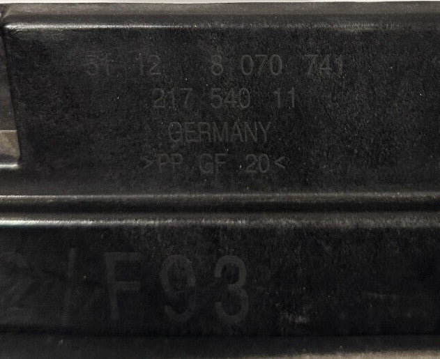 2020 BMW M8 COMPETITION F93 G16 OEM REAR CRASH BAR ENERGY ABSORBER 5112 8070741