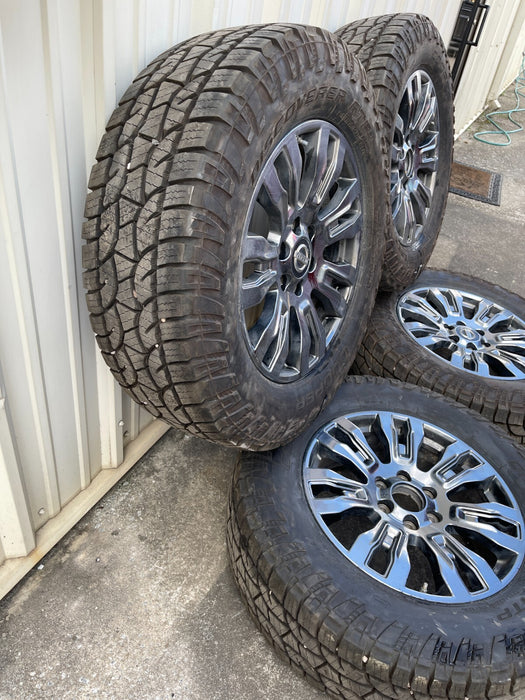 6x5.5 (6x139.7) NISSAN TITAN XD PLATINUM RESERVE 20X7.5 WHEELS LT275/65R20 TIRES